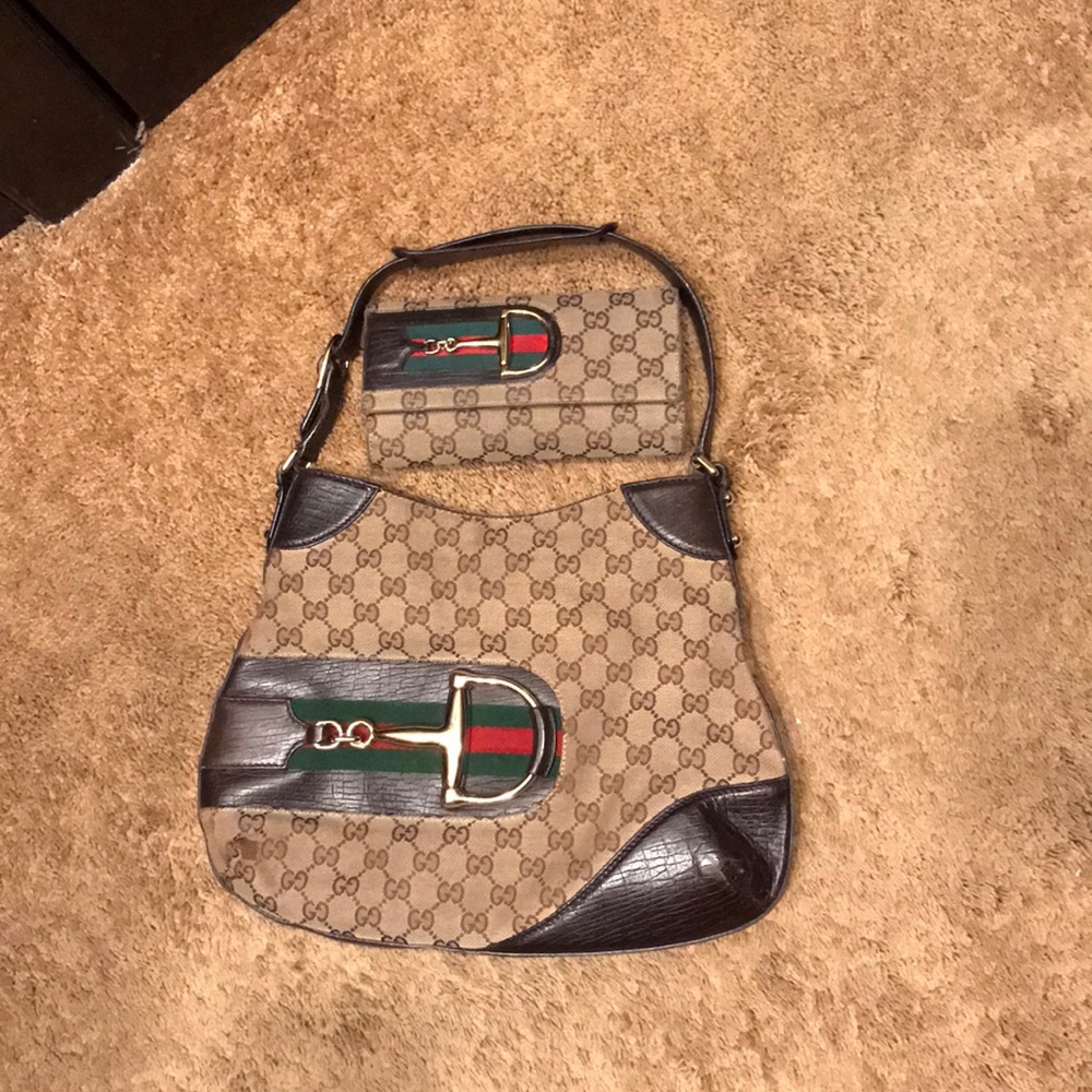 Gucci horsebit purse & wallet